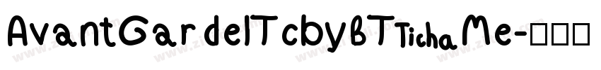 AvantGardelTcbyBT Me字体转换